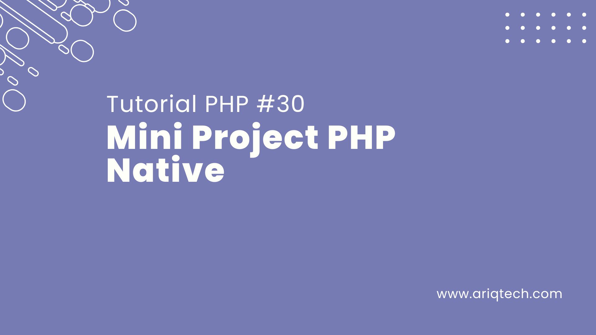 Tutorial PHP #30: Mini Project PHP Native